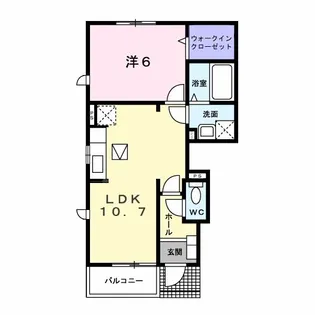 コテージノエル【1階】の間取り