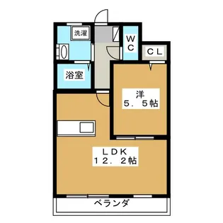 ヴィラクエンテ【3階】の間取り