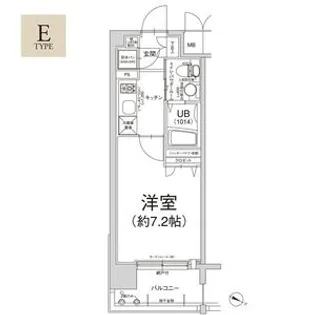 エスリード弁天町パークプレイス【7階】の間取り