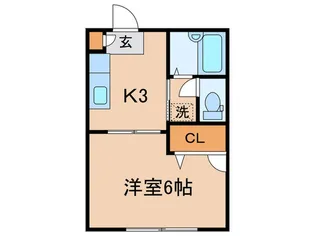 パ-ク二又【2階】の間取り