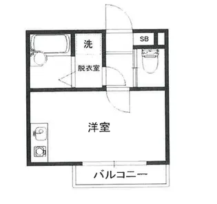 アートヒルズ北新宿【1階】の間取り