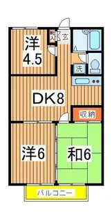 サンライフ柏B【2階】の間取り