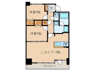 茶屋ヶ坂ライズ【8階】の間取り