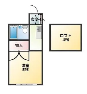 カーサフロール津田沼【2階】の間取り