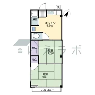 深浦マンション【2階】の間取り