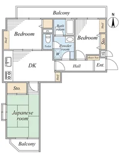 ライオンズマンション荻窪第7【2階】の間取り