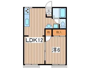 クレフォ-トときわA【2階】の間取り