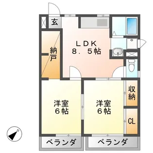 コアリーいとう【2階】の間取り