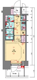 プレサンス松屋町ヴェルデス【7階】の間取り