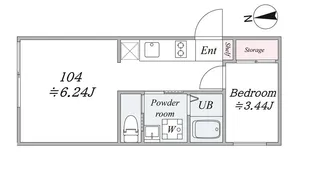the trias345【1階】の間取り