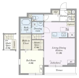 My Style vintage 若宮【1階】の間取り