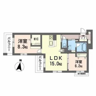 コンフォーザ【2階】の間取り
