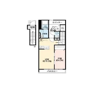 アムール田奈【2階】の間取り