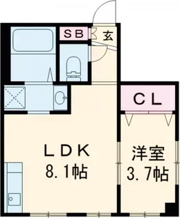 シルフィード【3階】の間取り