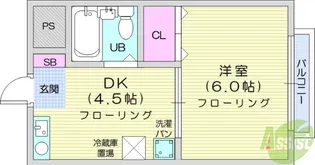 メゾン落合【2階】の間取り