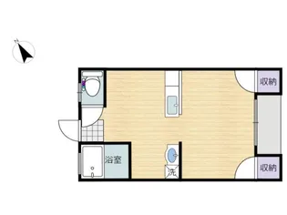 コーポ日高【1階】の間取り