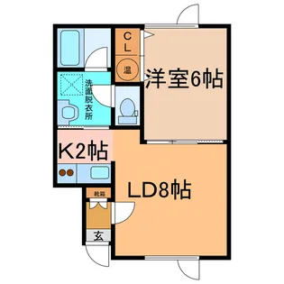 リリィバレー【2階】の間取り