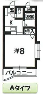 クイーンハイツ【2階】の間取り