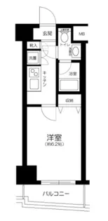 プレール・ドゥーク北新宿【4階】の間取り