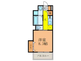 エスト茨木【4階】の間取り