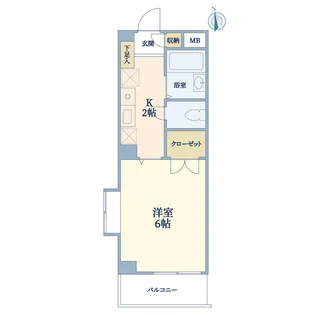 エイト等々力【2階】の間取り