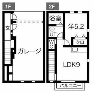 アンソレイエ【2階】の間取り
