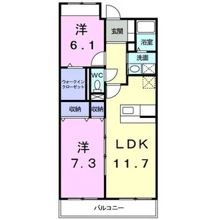 プレシャス ルミナス【5階】の間取り