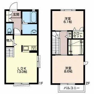 エスペランサ【2階】の間取り