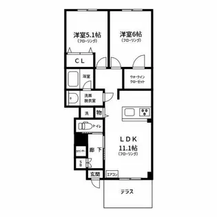 Casa Alivio【1階】の間取り