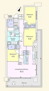 パークホームズ・深沢7丁目【2階】の間取り