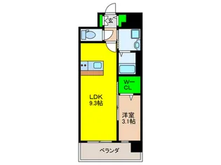 D.Clarest MELDIA早良街道【6階】の間取り