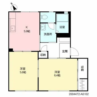 アルトリオ一番館【1階】の間取り