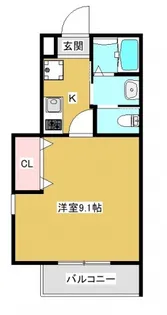 プレミール末広【3階】の間取り