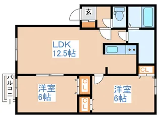 フォレパルクA【2階】の間取り