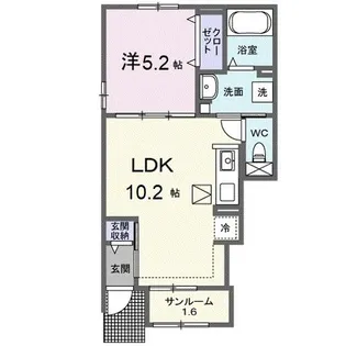 レゾナンス【1階】の間取り