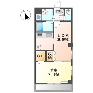 F BASE East【1階】の間取り