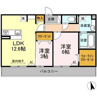 * ティエード コート【2階】の間取り