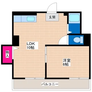 新栄プロパティー平野西脇【3階】の間取り