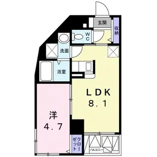 ブルーグレイス馬込【2階】の間取り