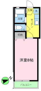 アパ-トメントABO【1階】の間取り