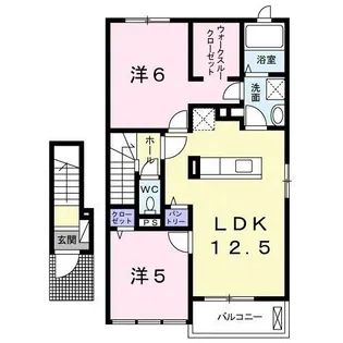 シエロ ガーデン II【2階】の間取り
