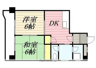 メゾンスガ【2階】の間取り