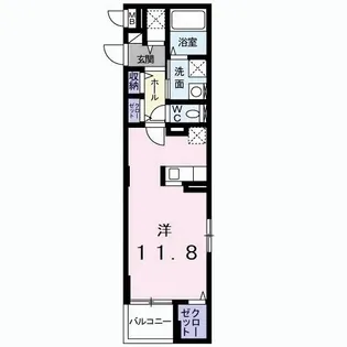 カーサソーレ【3階】の間取り