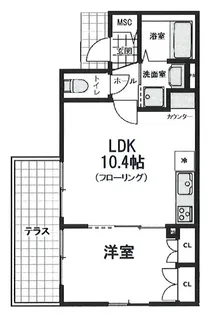 サラテラス【1階】の間取り