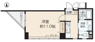 ルーセントオーデン難波【11階】の間取り