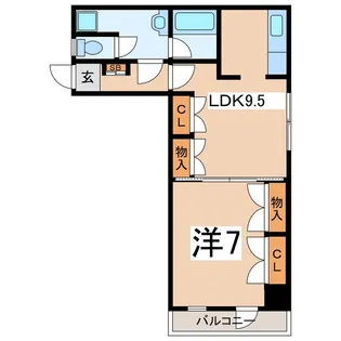パラッツォ城東【2階】の間取り
