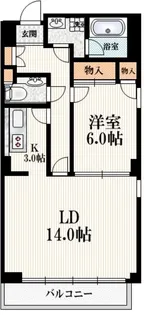 原宿パークハウス【2階】の間取り