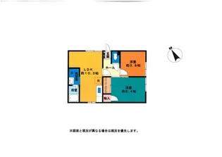 河合ハイツ【1階】の間取り