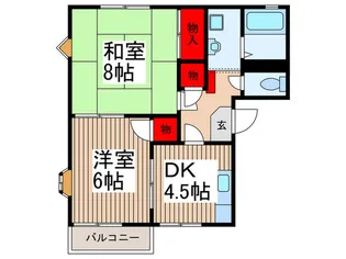 ボナ-ル諏訪坂【1階】の間取り