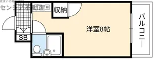 レジデンスマルゼンパートIII【2階】の間取り